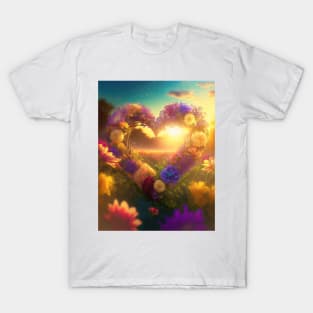 Heart of flowers T-Shirt